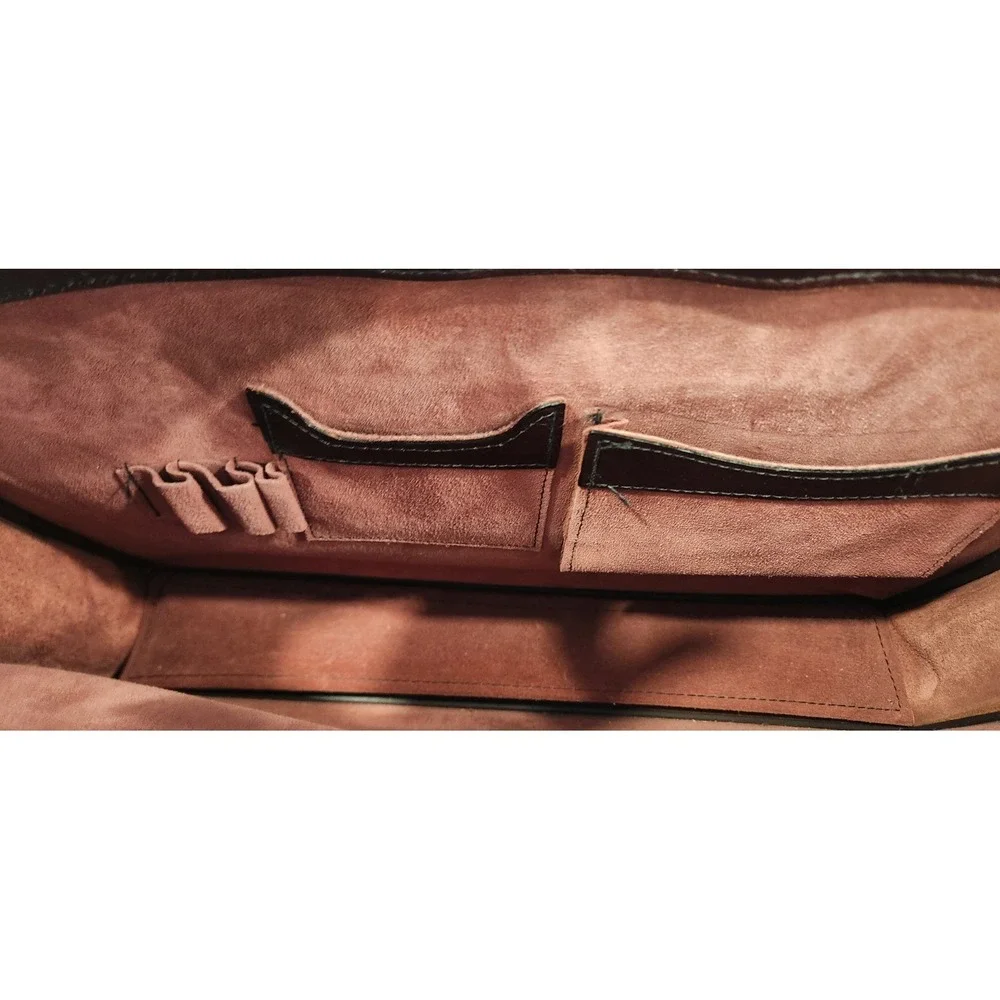 Vintage HARTMANN Leather Top Handle Briefcase W/ Shoulder Strap Lawyer Doctor